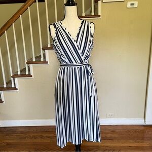 Tart sleeveless wrap dress